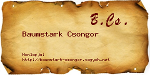 Baumstark Csongor névjegykártya